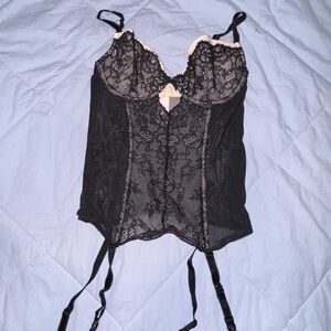 Victoria's Secret Black Lace Bustier